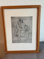 Radierzug mit dem Titel "Portrait M.V.S." von Ritter 1962