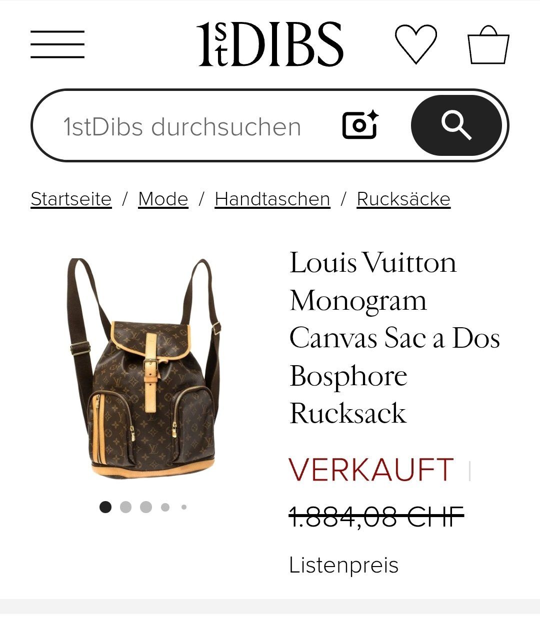 Louis Vuitton Zaini: LOUIS VUITTON Monogram Bosphore Backp. Rucksack, neuwertig! – Nuovo (secondo la descrizione) da Maienfeld venduto da Andyr44 9
