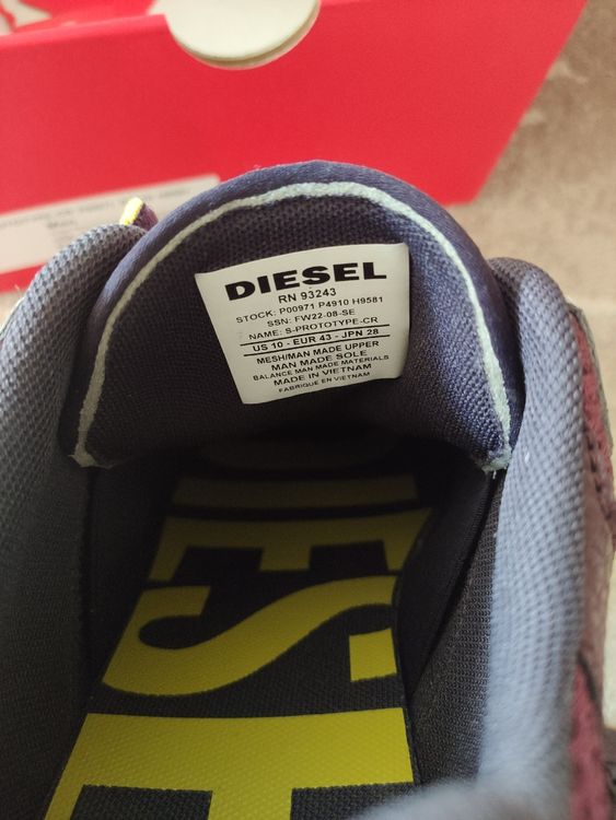 Diesel Sneakers SPrototypeCr Gr.43 (Grape Wine/Nightshade) Acheter