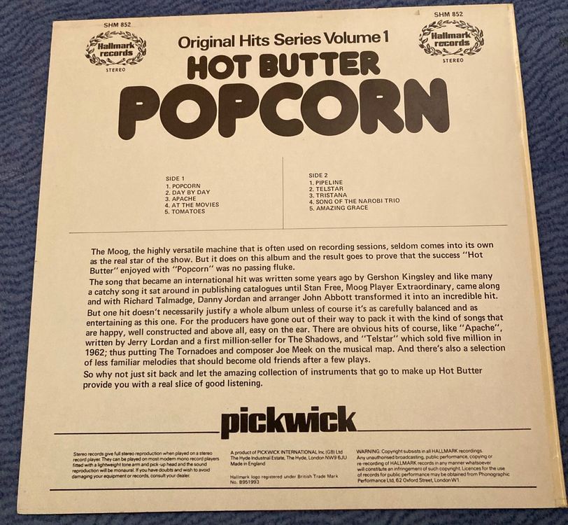 Hot Butter Popcorn 1972 (LP) | Kaufen auf Ricardo