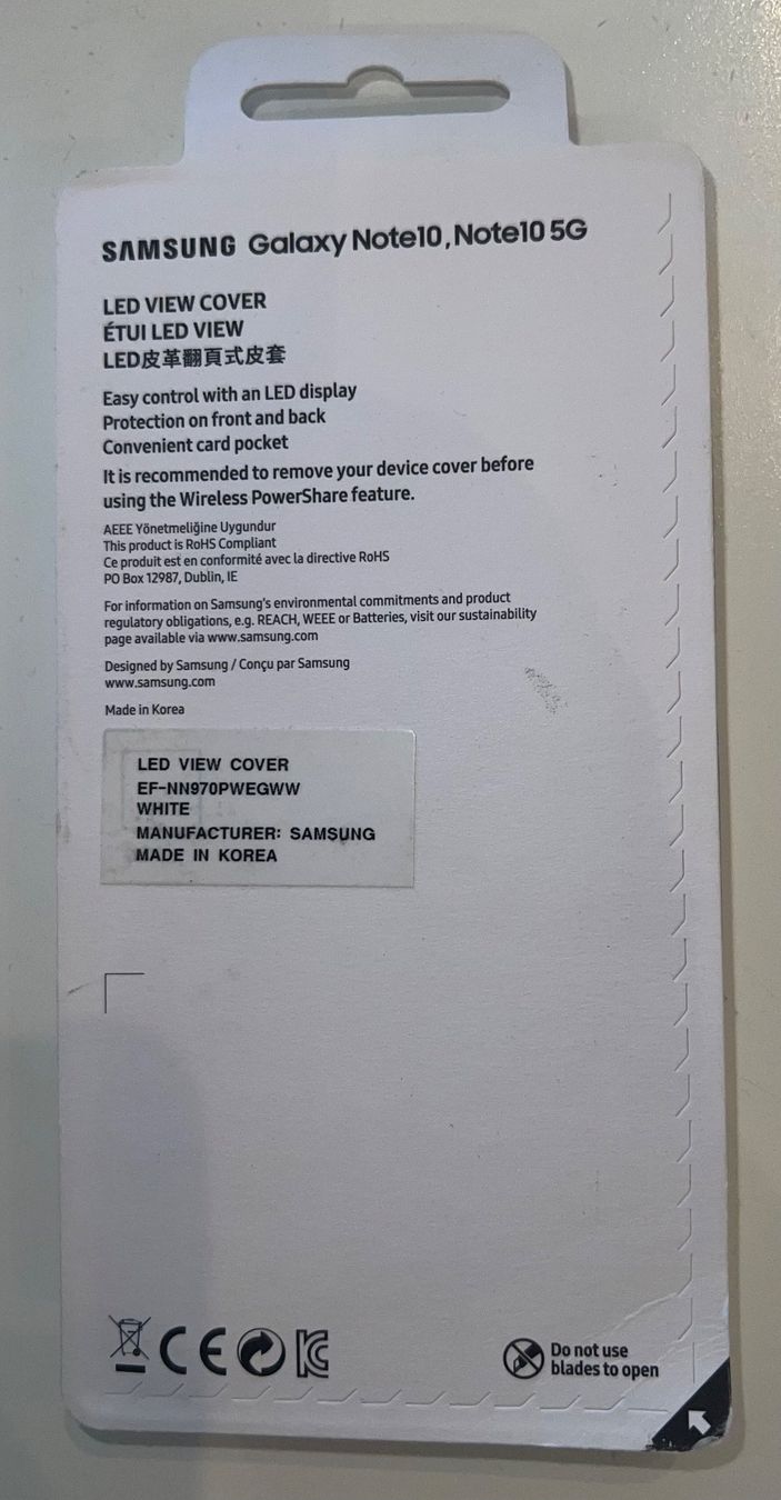 Cover & Protezioni schermo: Samsung Galaxy Note 10 LED View Cover – Nuovo e nell'imballaggio originale da Zürich venduto da StarSoft 1