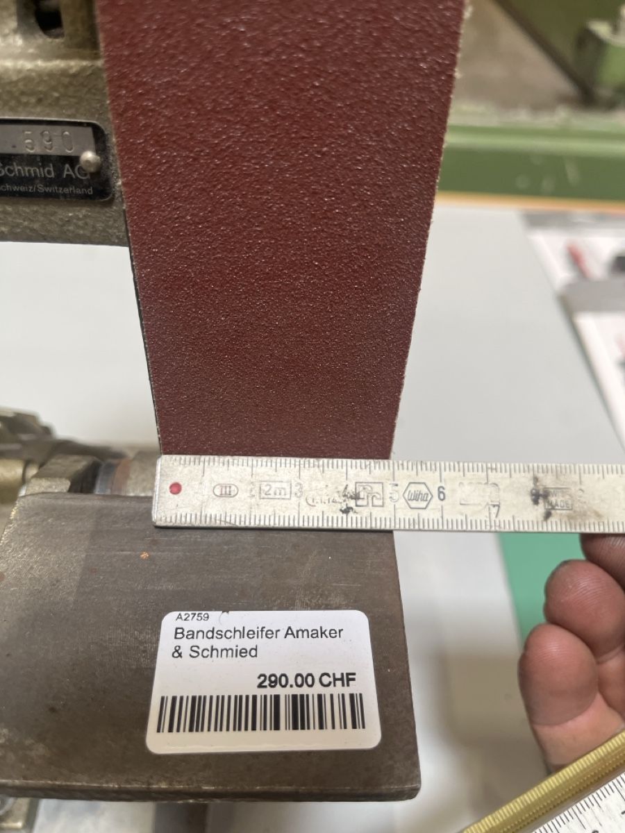 Schleifen & Polieren: Amacker + Schmid Bandschleifmaschine, herzig, selten, Qualit – Gebraucht aus Winterthur von ReUse_Baumarkt 8