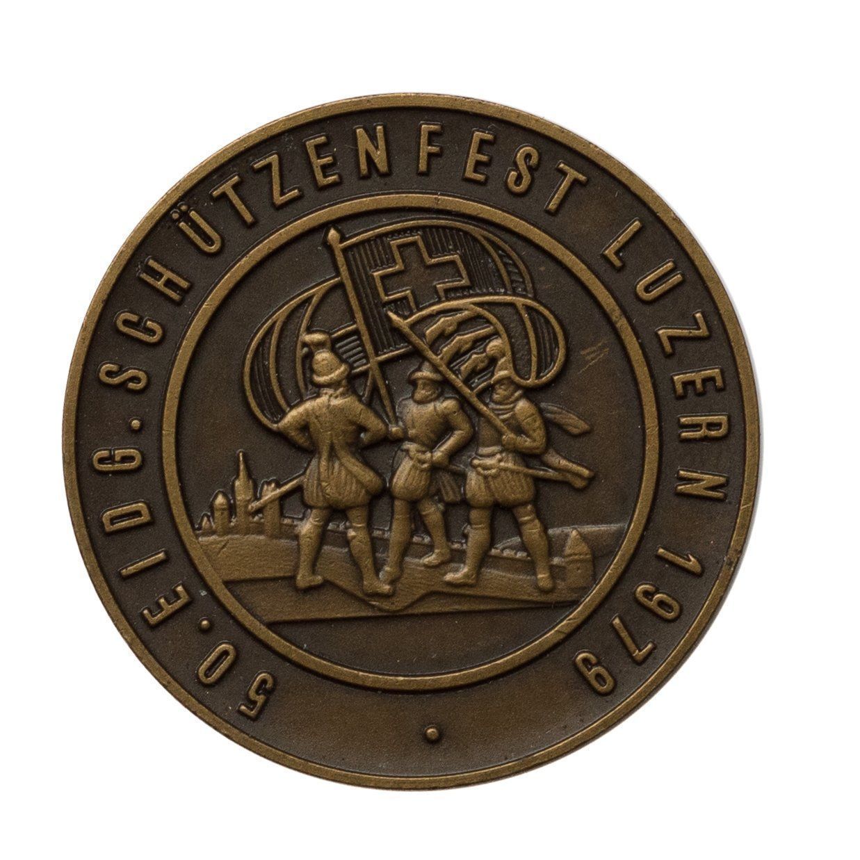 Medaglie: Pin Schützenfest Luzern 1979 – Usato da Rotkreuz venduto da Swiss-Coins