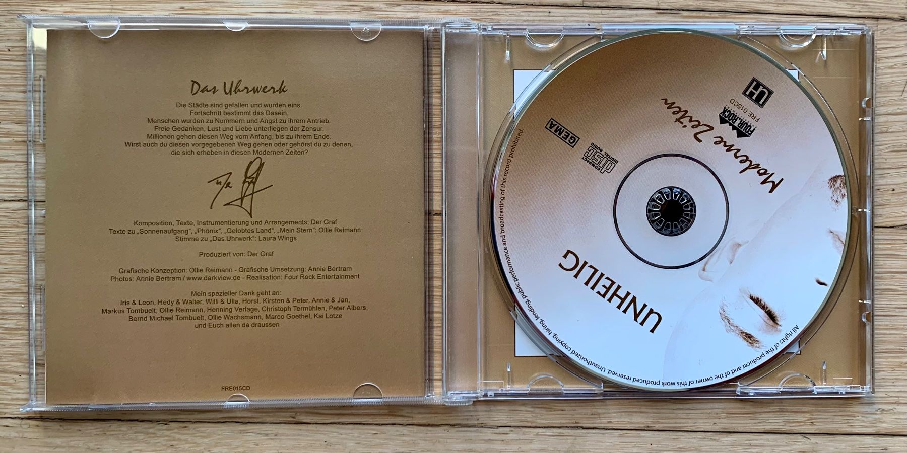 CD: Unheilig Moderne Zeiten – Usato da Zürich venduto da Fieber 1