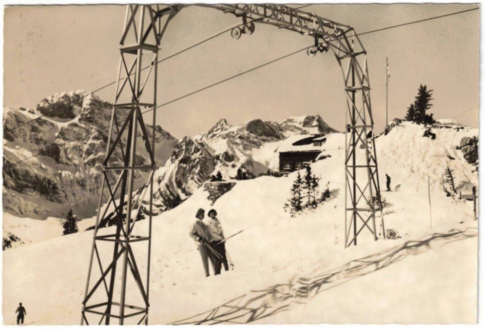 Ansichtskarten: Engelberg - Skilift Brunni – Gebraucht aus Binningen von Mountainrider