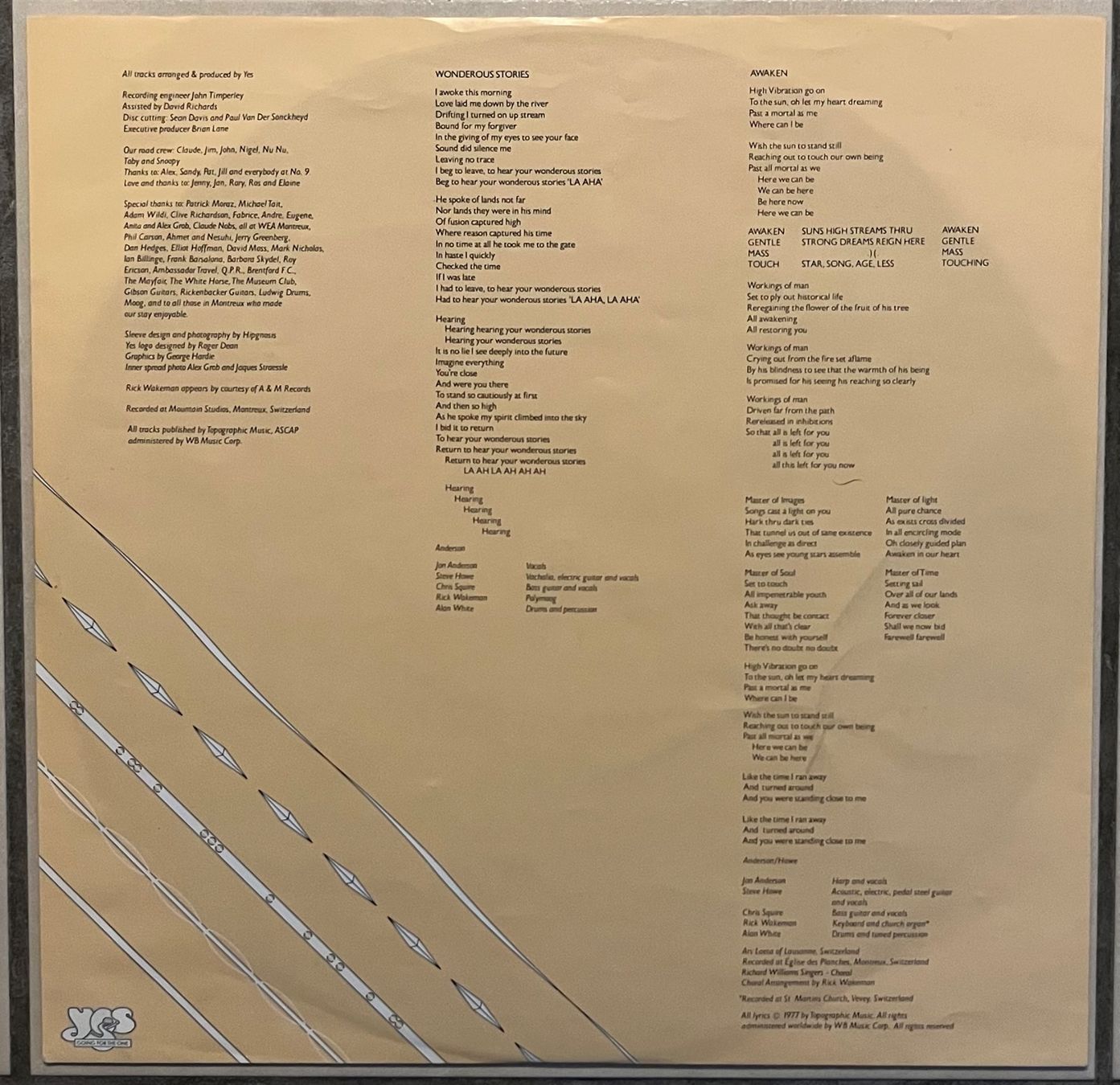 Vinyles: YES - GOING FOR THE ONE - 33 Tours – D'occasion à Bussigny par vinyl-pas-cher 6