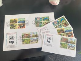 1999 /Uno Onu UN / NY Wien Genf / Trio FDC + 3x FDC Arten