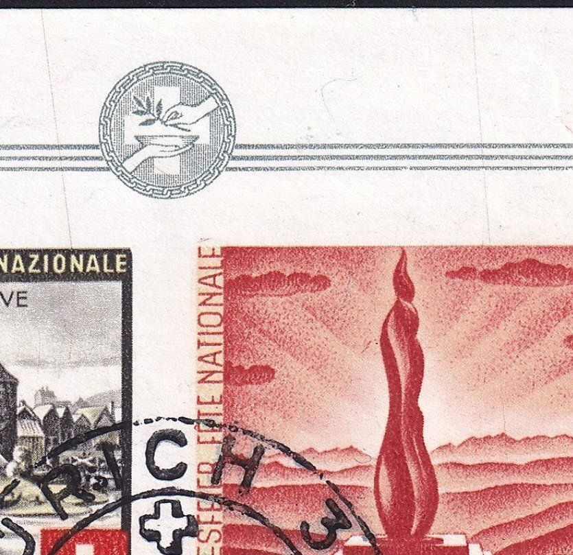 Tutti i francobolli: Pro Patria 1942 Bundesfeierblock ET, mit Abarten – Usato da Endingen venduto da haifu 4