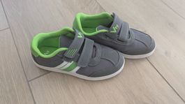 Kinder Turnschuhe Vty grau-grün Klettverschluss Grösse 33