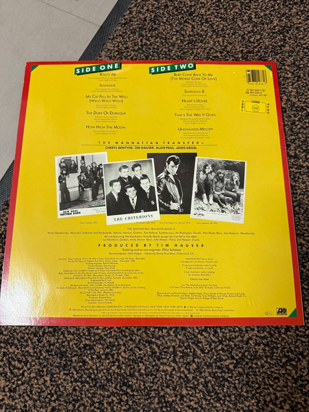 Dischi in vinile: Schallplatte / Manhattan Transfer / Bop doo-wop – Usato da Freidorf TG venduto da sarotiko 1