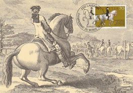 Dressurreiten 1982, Maximumkarte mit Sonderstempel