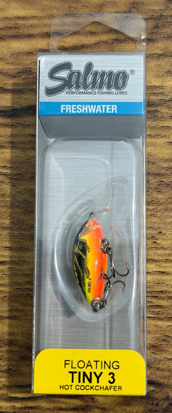 Köder: Salmo Floating Tiny 3 (Maikäfer-Wobbler) - 3 cm 2 gr – Neu und originalverpackt aus Widnau von Fishingtackle_Oggy 1