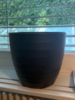 Blumentopf schwarz gross