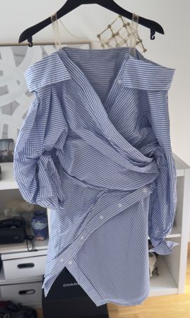 Bluse Wickel-Look Gr. XS Neuwertig Sommerlich Leicht