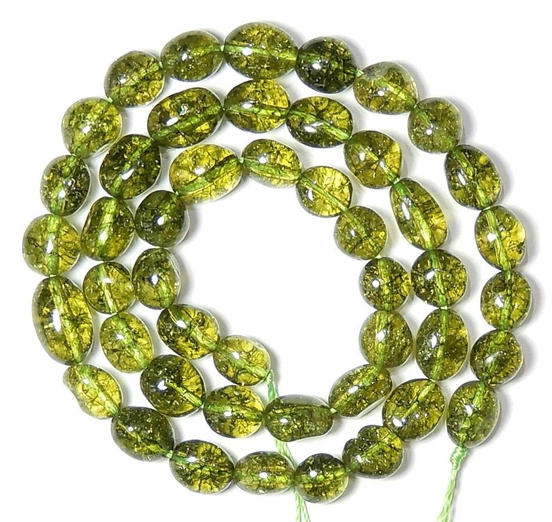 1014,50 CTS ERDE Abgebaut 3 Stränge Reich Smaragdgrün Oval Facettierte