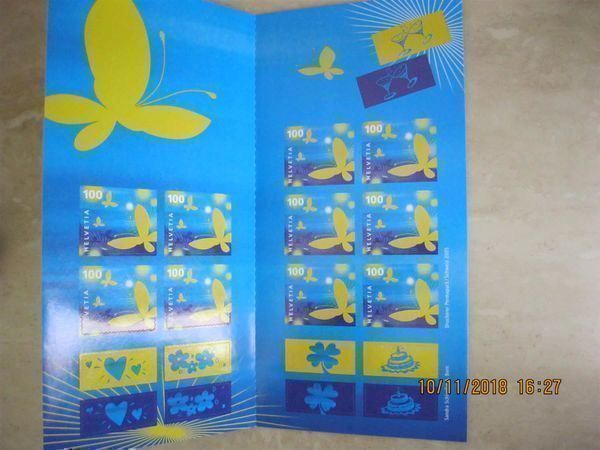 Tutti i francobolli: 2005 Glückwunschkarte Briefmarken Postfrisch – Nuovo (secondo la descrizione) da Affoltern am Albis venduto da Andrezc 1