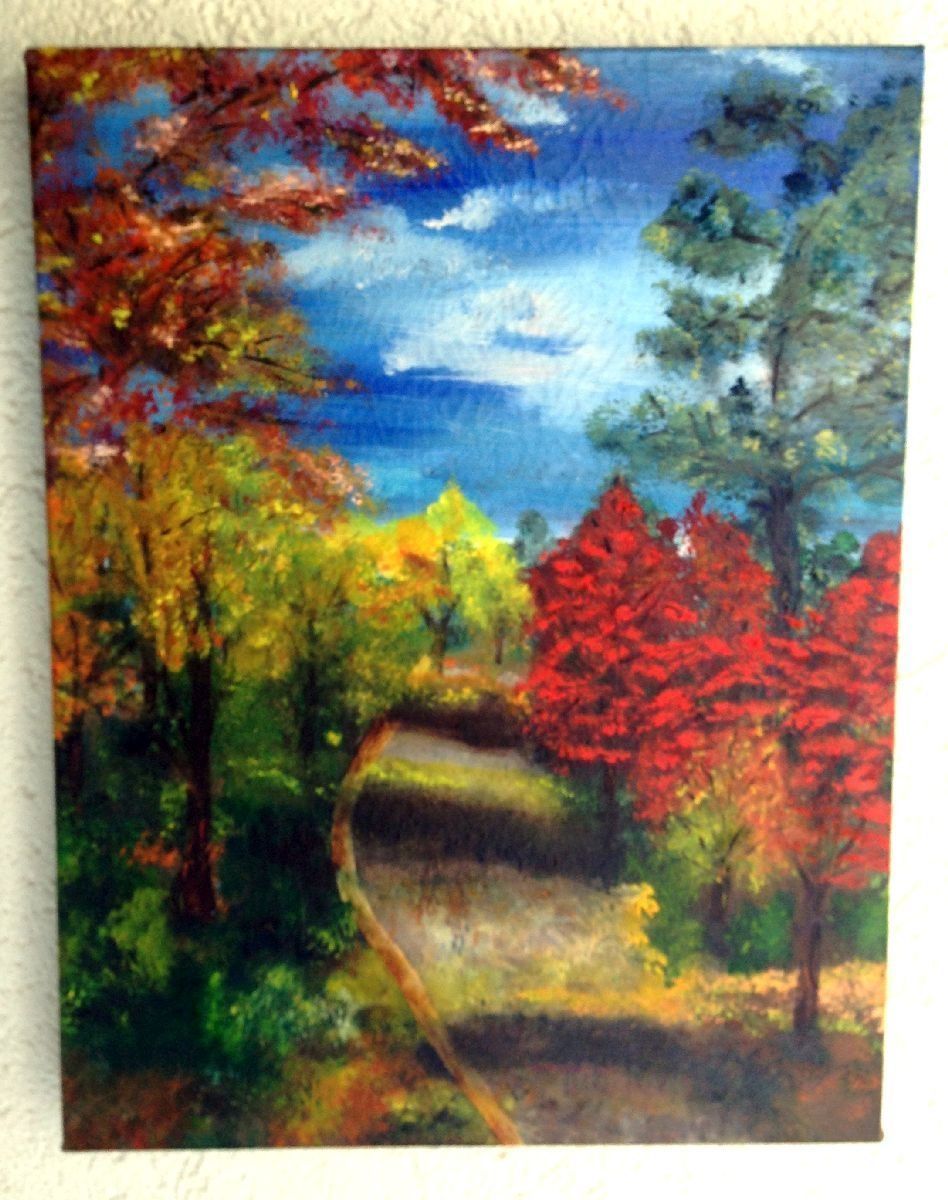 Dipinti: goldener Herbst Öl auf Leinwand – Nuovo e nell'imballaggio originale da Eschenbach venduto da Alicekunst 1