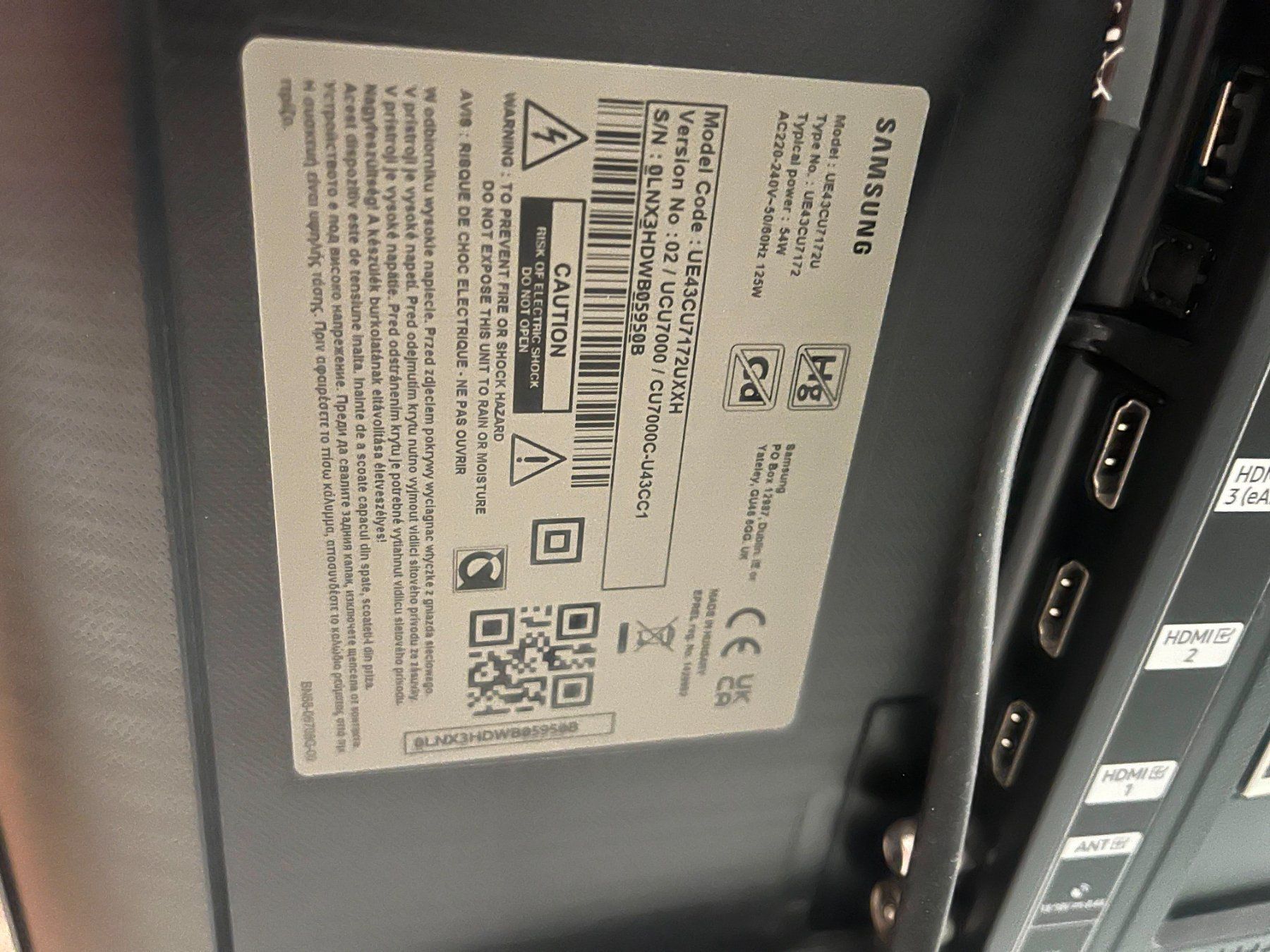 Samsung Appareils TV: Samsung UE43CU7172U – D'occasion à Zürich par mat_2bsf 4