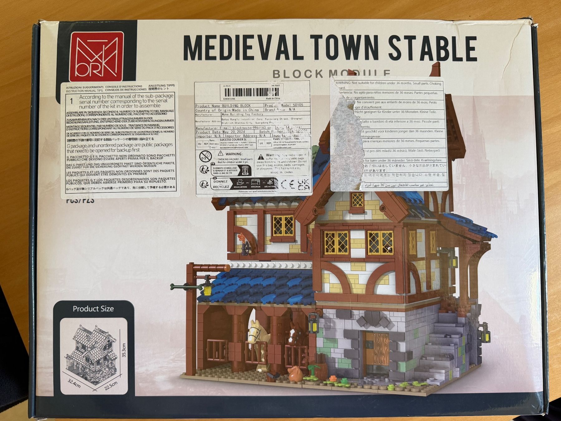 Kit di costruzioni: Klemmbausteine Medieval Town Stable Neu – Nuovo e nell'imballaggio originale da Allschwil venduto da Umanesid