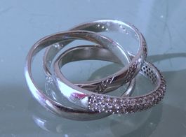 Silber 925 Trinity Fingerring Gr. 55