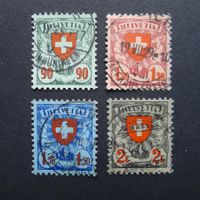 1924 Nr. 163-166 mit Vollstempeln