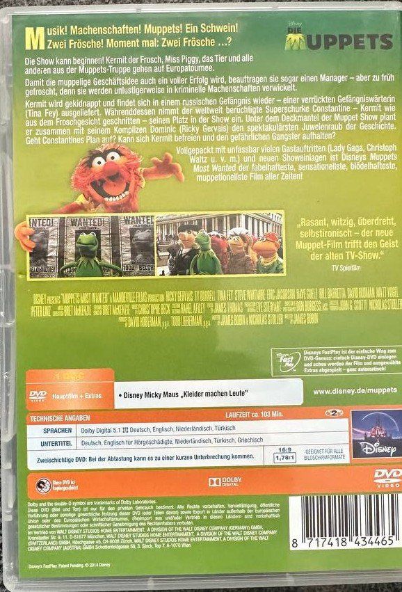 Alle DVDs: Muppets Most Wanted & Kermit der Frosch – Gebraucht aus Beringen von Mantafisch1 1