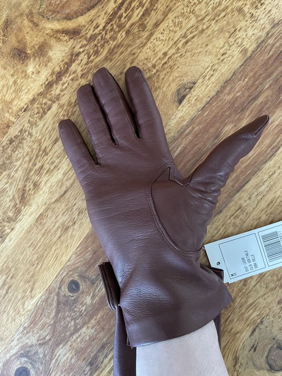 Gants & mitaines : Lederhandschuhe braun/weinrot (mit Etikette) – Neuf avec emballage d'origine à Grenchen par M_ina 2