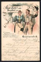 Litho Bergedorf, Feiernde beim Gauturnfe
