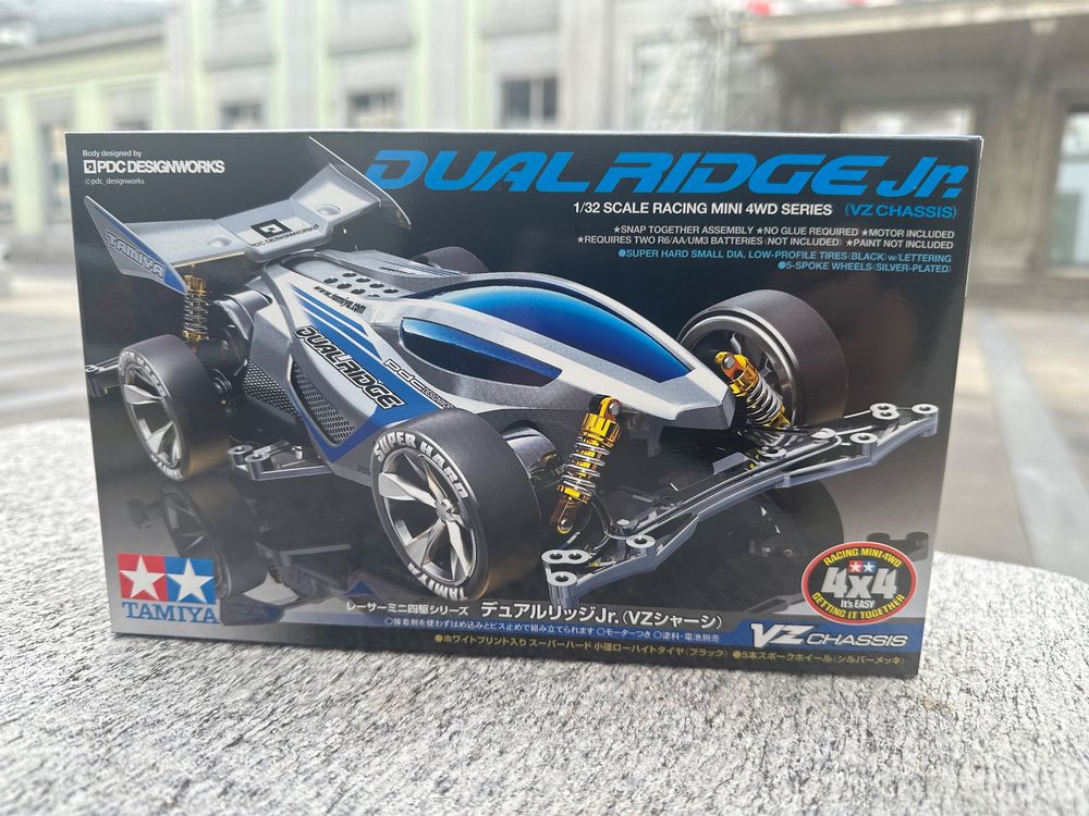 ⭐ Tamiya Mini4wd Dual Ridge JR VZ Chassis IMPORTED ⭐ (Neu und ...