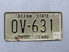 🇺🇸🇺🇸 USA Nummernschild #  RHODE ISLAND # 🇺🇸🇺🇸
