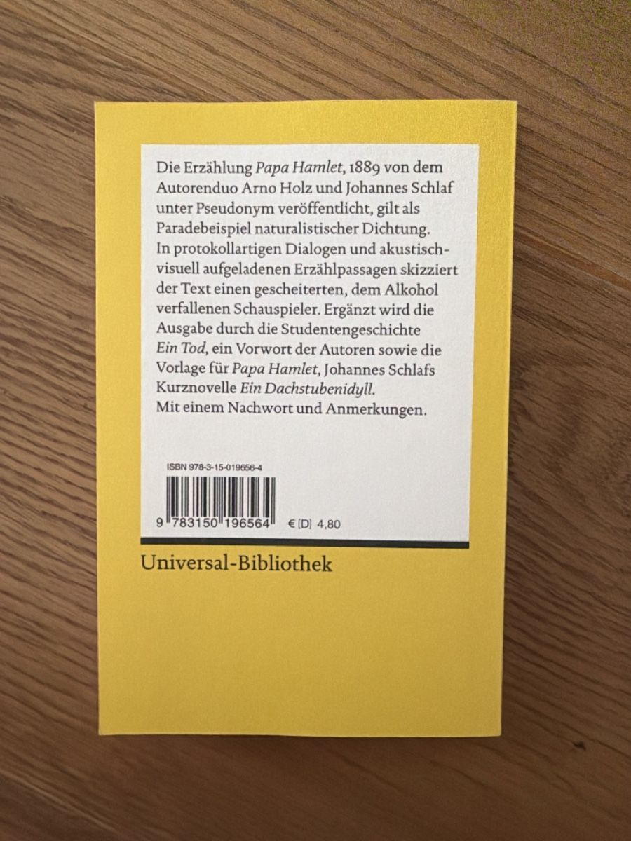 Livres: Papa Hamlet und Ein Tod – Neuf (Voir description) à Zug par sab_sm5q 1