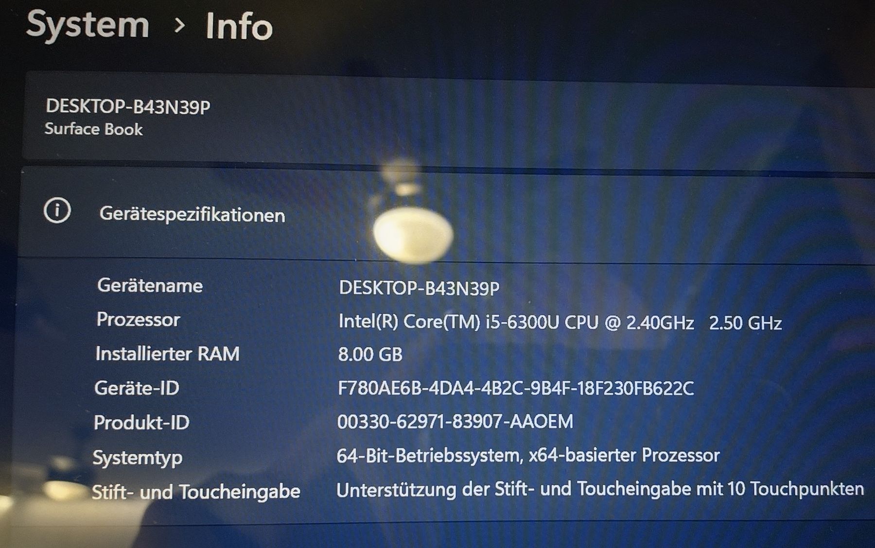 Microsoft Notebook: Microsoft Surface Book | i5 | 8GB | 256GB SSD  | Win 11 Pro – Usato da Ennetmoos venduto da Faders 8