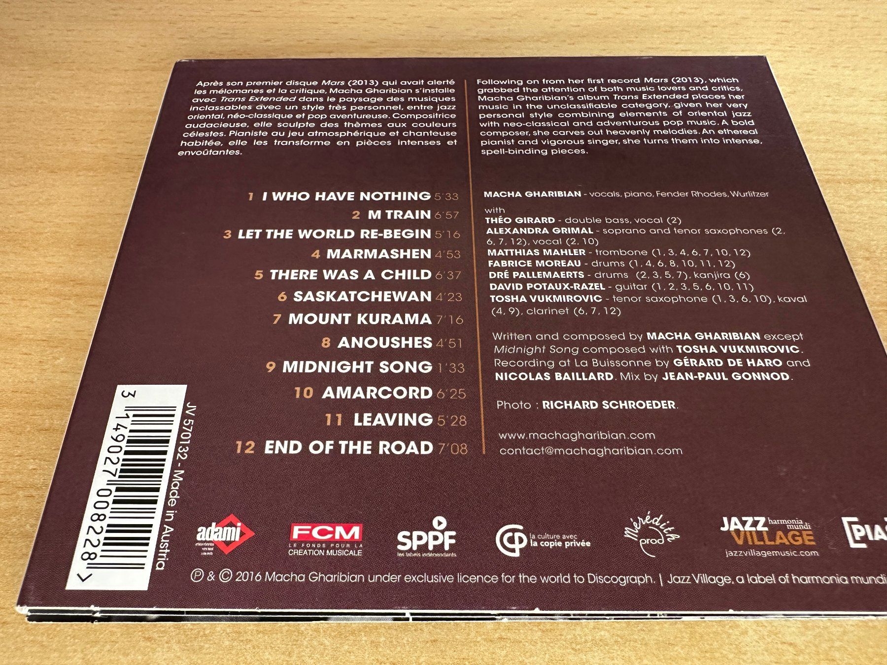 CDs: Macha Gharibian – Trans Extended – Gebraucht aus Rikon im Tösstal von Alpenmutz 1