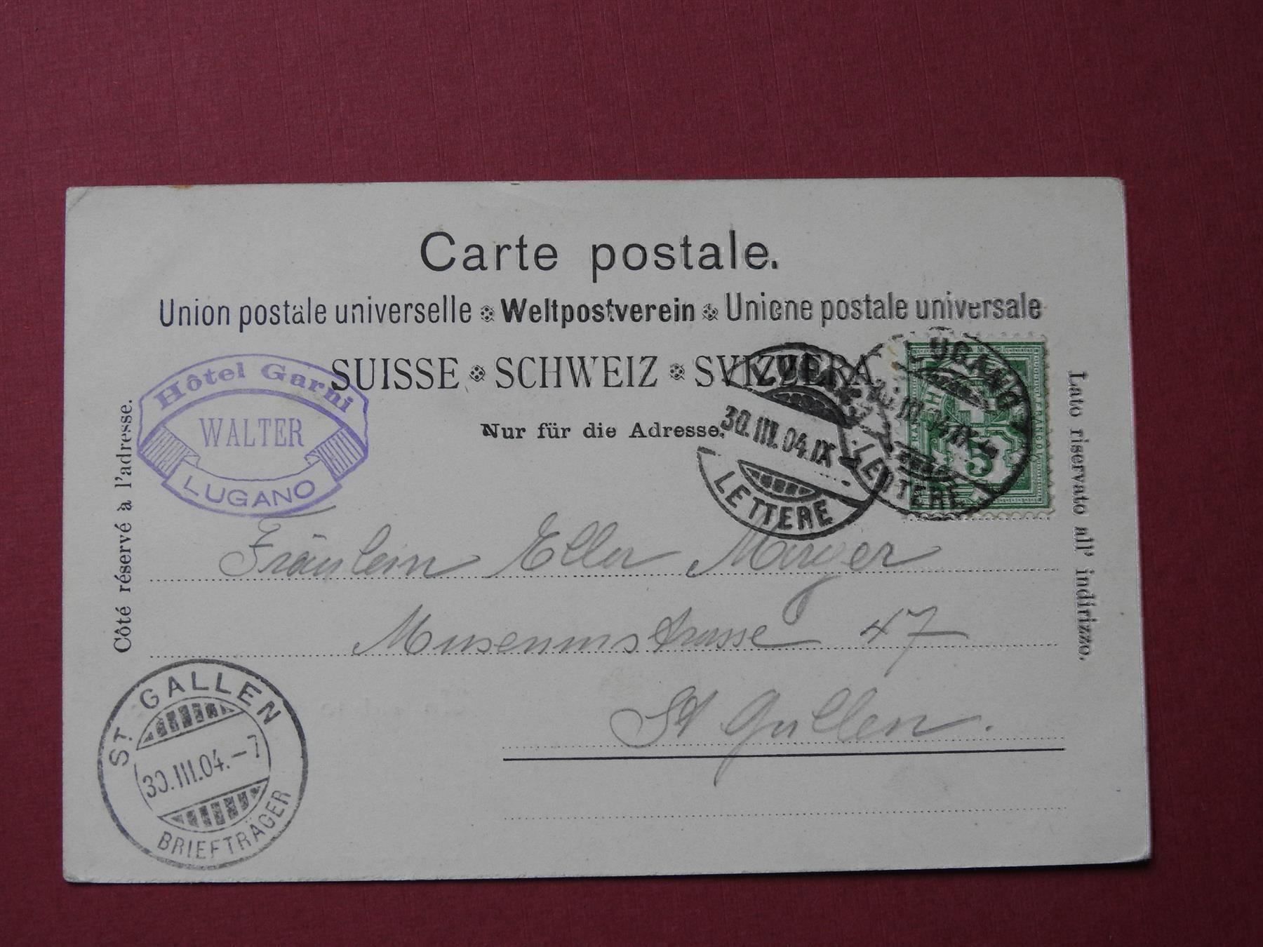 Cartoline postali: Alte AK un saluto da Lugano – Usato da Rain venduto da 999-800-K 1