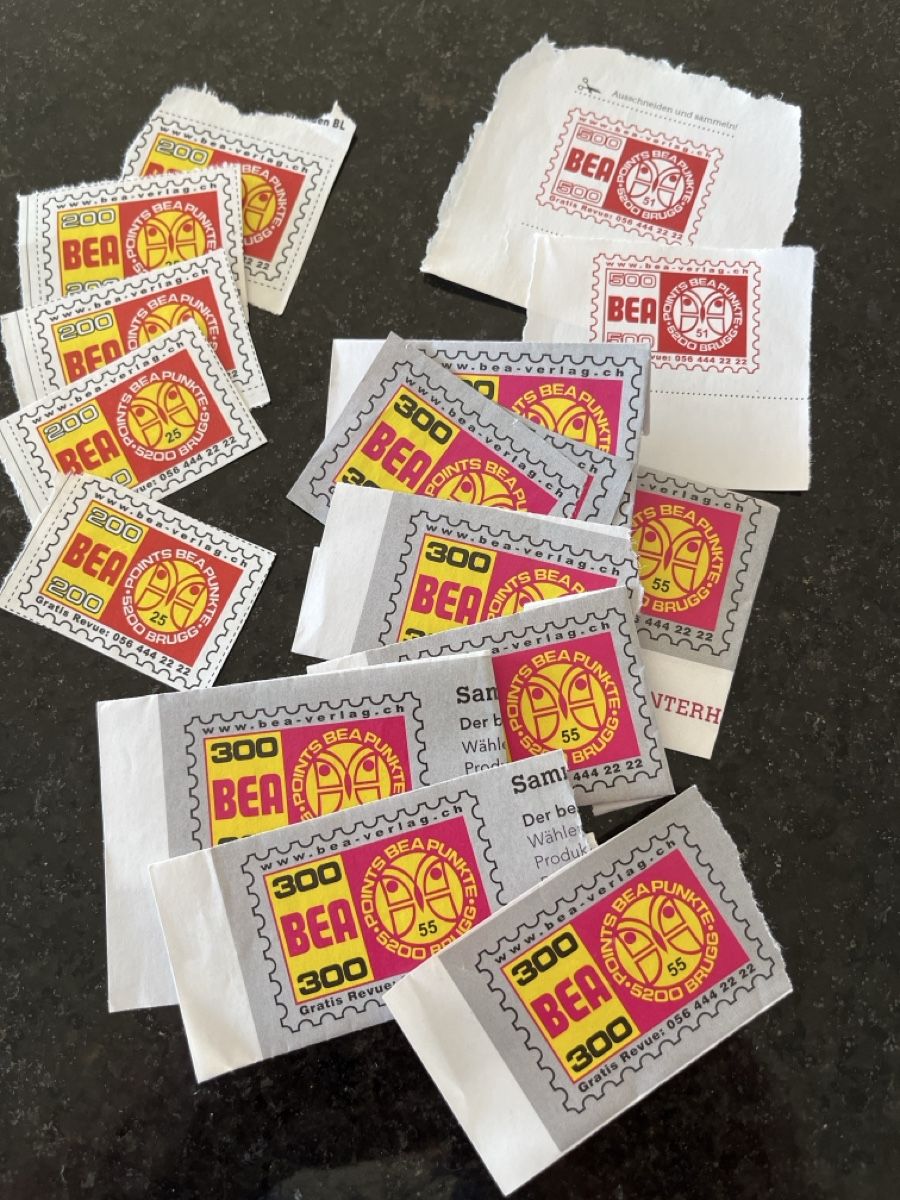 Bea Sammelmarken & -punkte: 5000 Bea-Punkte – Neu (gemäss Beschreibung) aus Weesen von Engadinerin