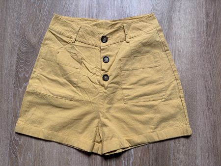 Short d’été jaune coton Yes or No Manor, t.S/36