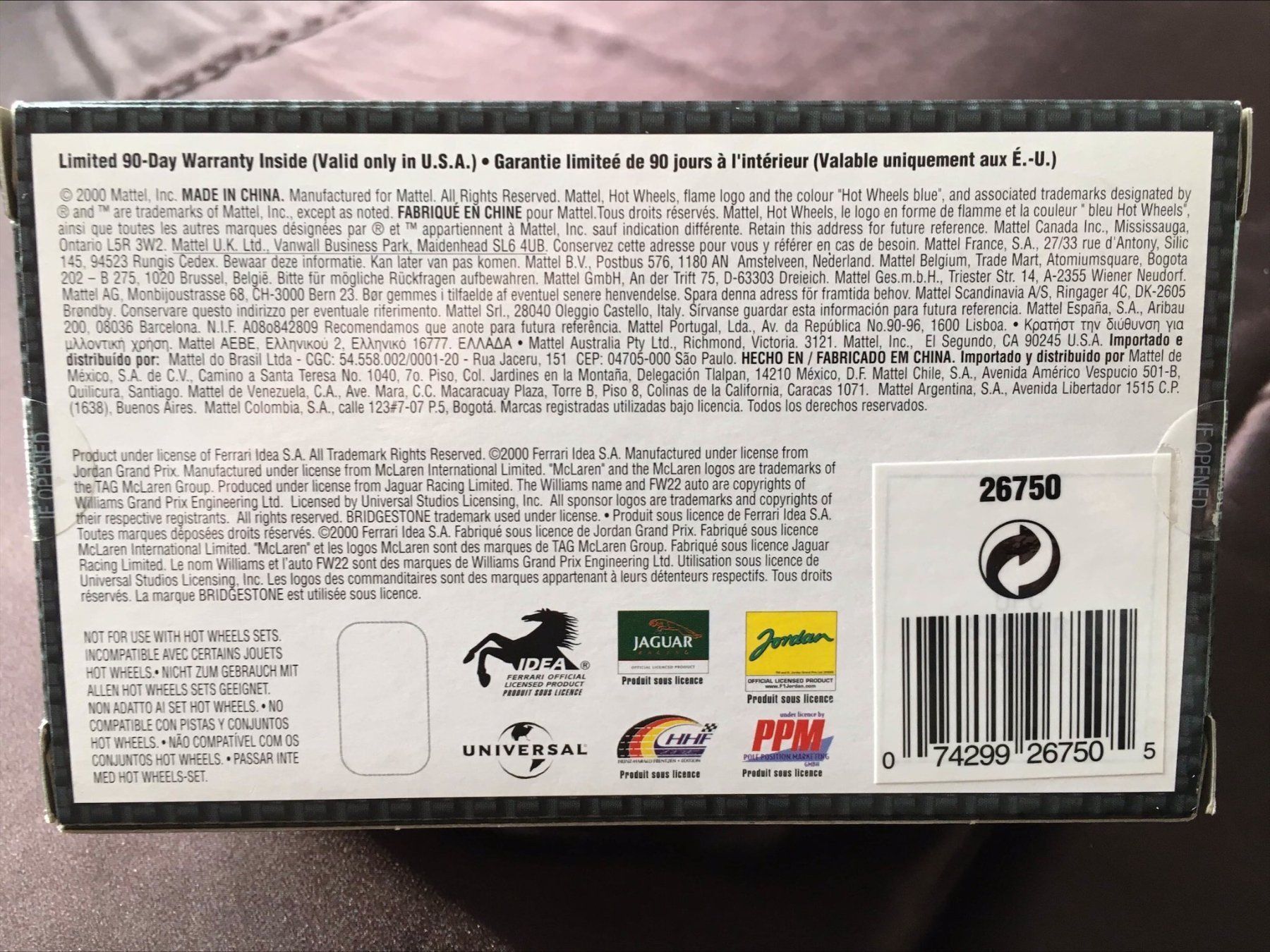 Hot Wheels Modellini d'auto: 060 New HotWheels Racing Jordan 2001 – Nuovo (secondo la descrizione) da Sion venduto da NoblesOfHelvetia 4