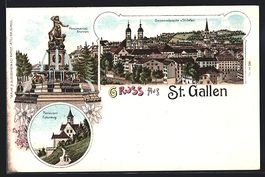 Litho St. Gallen, Totalansicht, Monument