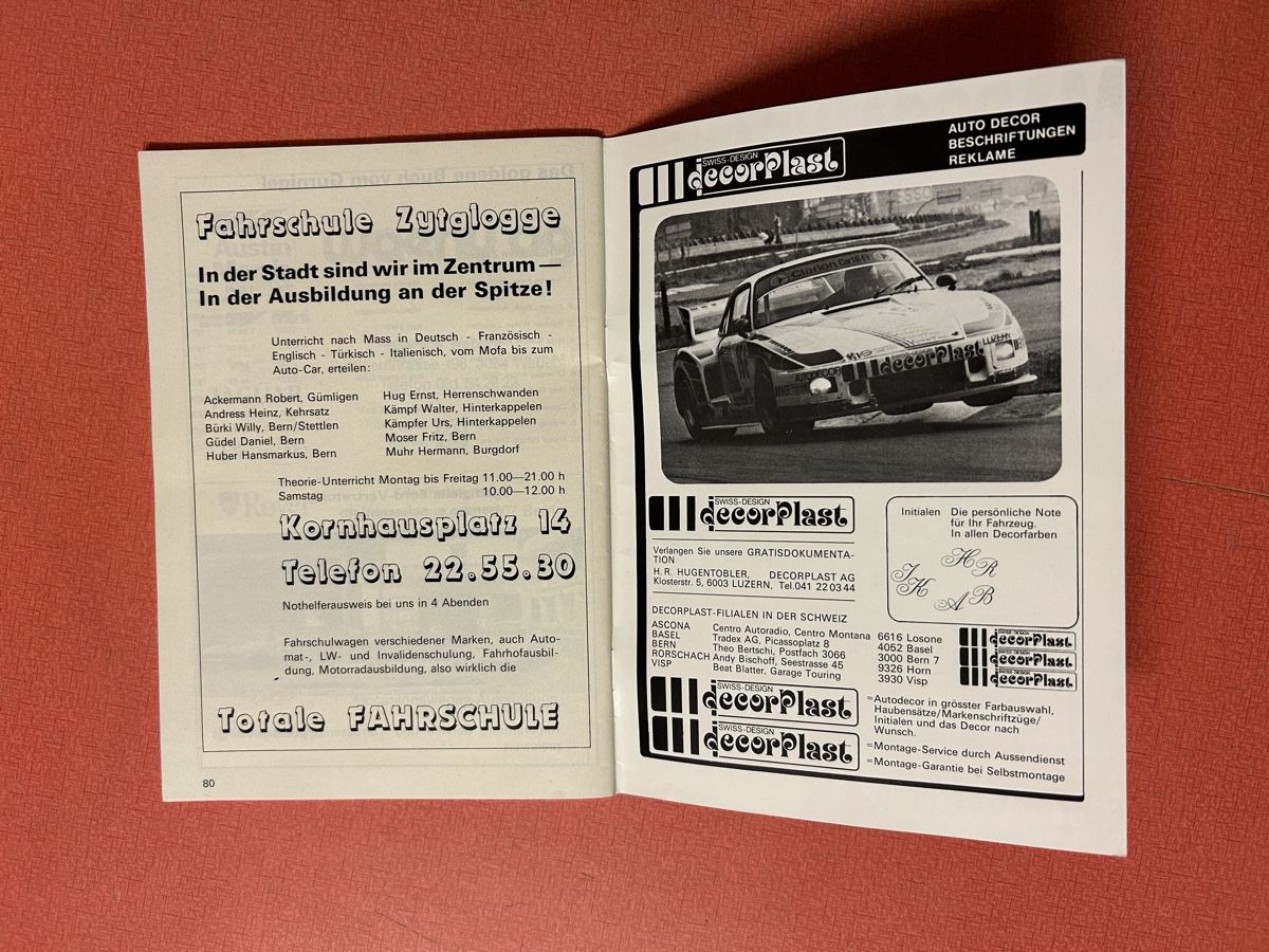Dokumente: Offizielles Programm Int. Bergrennen Gurnigel 1980 – Gebraucht aus Lanzenhäusern von vic63 3