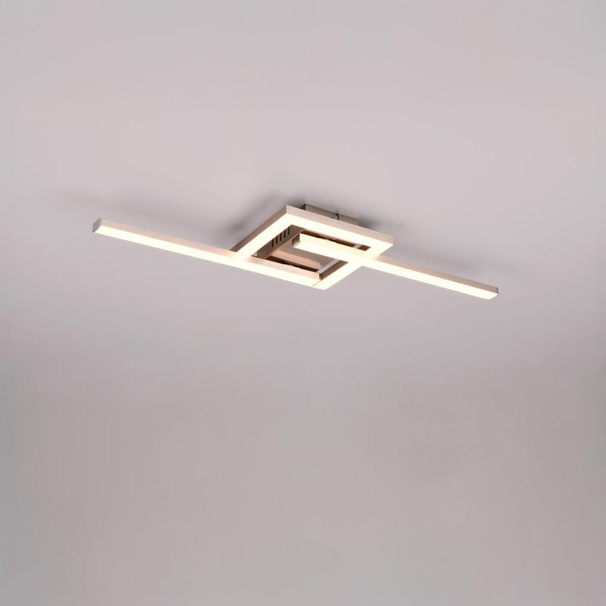 Kronleuchter & Deckenlampen: LED Deckenleuchte, Nickel, 55 cm x 16 cm – Neu (gemäss Beschreibung) aus Kreuzlingen von Smart-Light