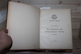 Proceedings of the Aberdeen University Anatomical 1906/08
