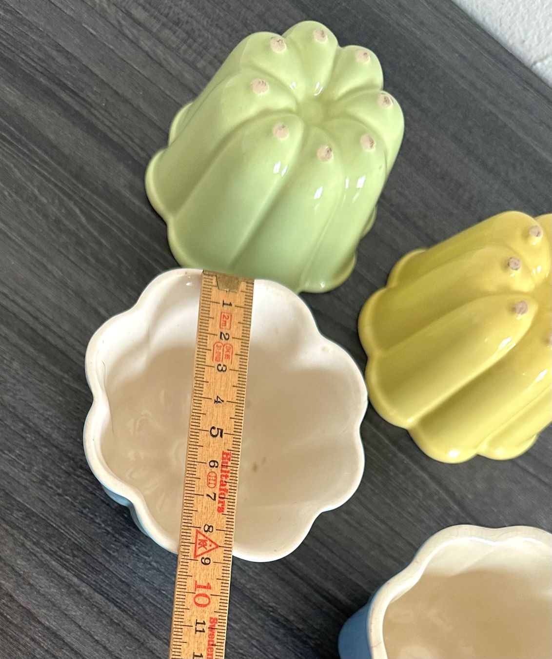 Rössler Teglie da forno: 4 Rössler Pudding Form div. Farben Ø 9 cm – Usato da Zürich venduto da brazerola 5