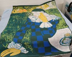 BILD Gewebebild auf Mügrip von Pablo PICASSO Harlekin 1901