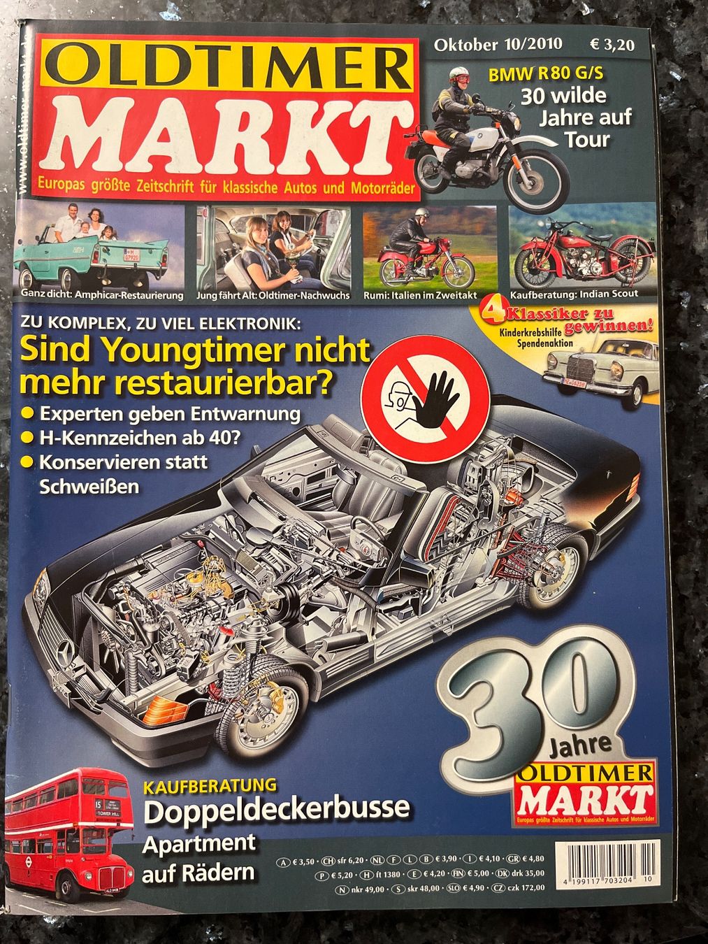 Riviste & Magazine: Oldtimer Markt Zeitschrift 10/2010 Amphicar Rumi Indian – Usato da Goldach venduto da SSRConzept