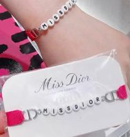 ❤️ Miss DIOR bracelet Fuschia band with Beads