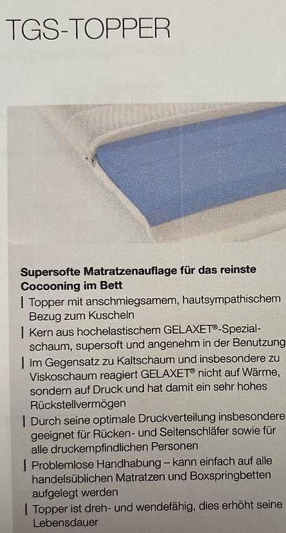 Materassi: Top-Angebot:  Topper neu!!! – Usato da Seon venduto da pitschli02