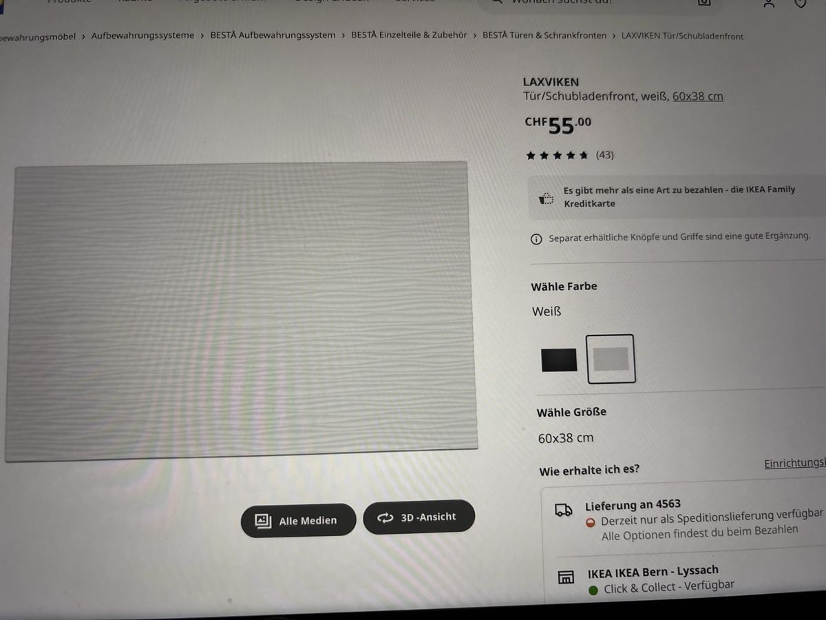 Ikea Porte: Laxviken Ikea Besta Tür und Schubladenfront – Usato da Gerlafingen venduto da Marcryter 7
