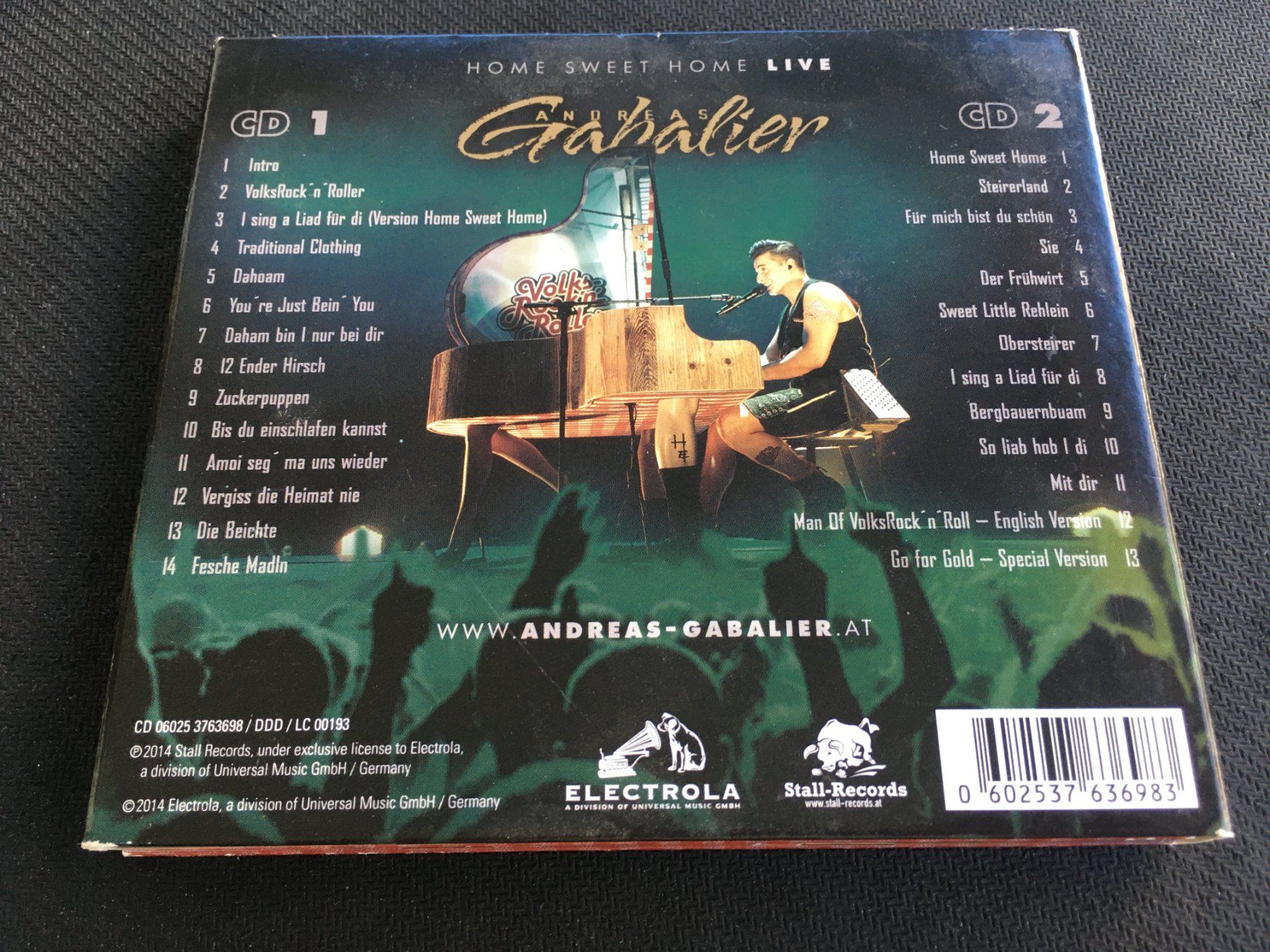 CD: Andreas - Gabalier - Home Sweet Home live -CD- 2cd – Usato da St.Gallen venduto da MedienJoe 3