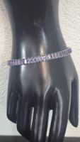 Bracciale con pietre viola taglio baguette nuovo