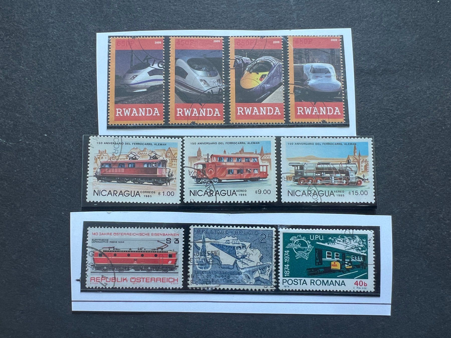 Tutti i francobolli: diverse Länder   Eisenbahnen gest. (A339) – Usato da Hinwil venduto da Sidi4